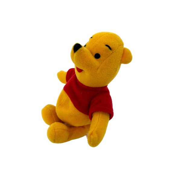 Winnie the Pooh 1997 Mattel Disney Beanbag Plush Holding Hands Plushie 7” - Picture 6 of 10